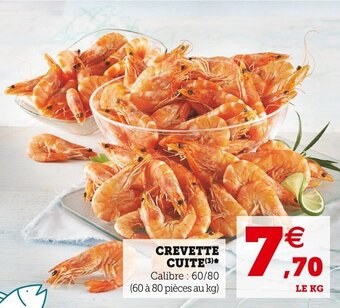 Super U Crevette cuite offre