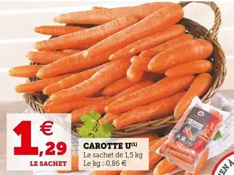 Super U Carotte u offre