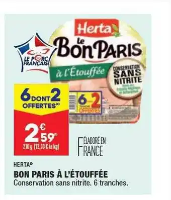 ALDI Bon paris à l'étouffée herta offre