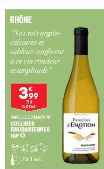 ALDI Collines rhodaniennes igp parcelles d'émotion offre