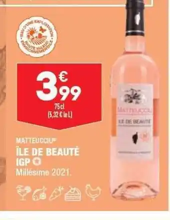 ALDI Île de beauté igp matteucciu offre
