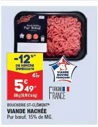 ALDI Viande hachée boucherie st-clément offre