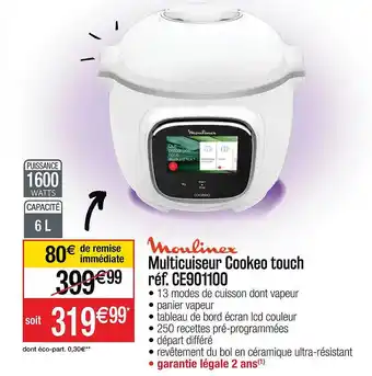 Cora x Carrefour Multi cuiseur cookeo touch moulinex offre