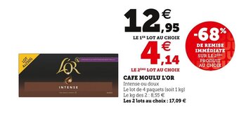 U Express L'OR cafe moulu offre