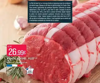 Match Viande bovine : filet offre