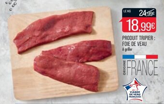 Match Produit tripier : foie de veau offre