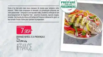 Match Daurade royale à la provençale offre