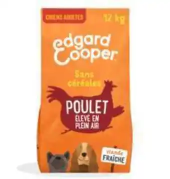 Edgard and cooper - croquettes chien adulte sans céréales au poulet - 12 kg