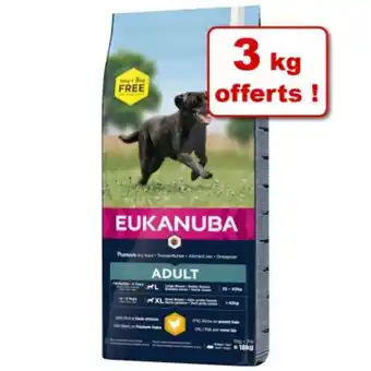 Zooplus Croquettes eukanuba 15 kg + 3 kg offerts ! offre