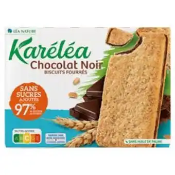 Karéléa biscuits fourrés chocolat noir