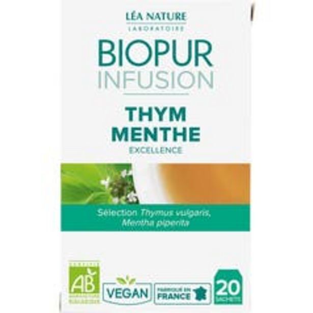 Promo Biopur infusion thym menthe chez Léa Nature