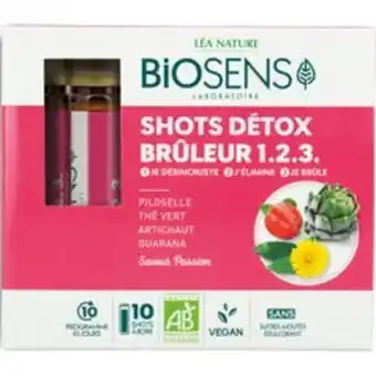 Léa Nature Biosens shots détox brûleur 1.2.3 - bio offre