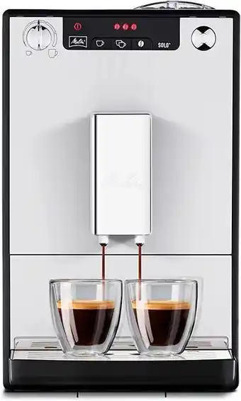 Amazon Melitta caffeo solo, argent, e950-103, machine à café et expresso automatique avec broyeur à grains offre