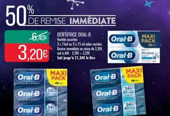 Match Oral-B Dentifrice offre