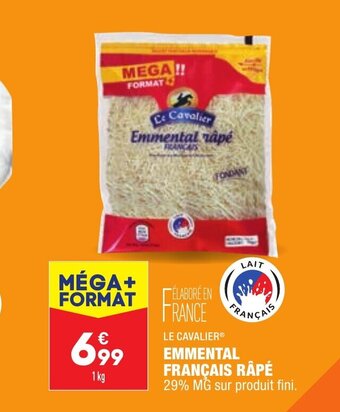 ALDI Le Cavalier Emmental Français Râpé offre