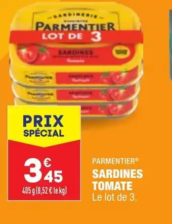 ALDI Parmentier Sardines Tomate offre