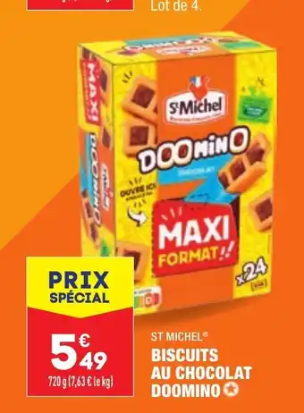ALDI Biscuits Au Chocolat Doomino offre