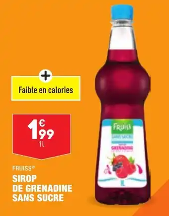 ALDI Sirop de Grenadine Sans Sucre offre