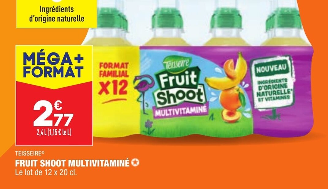 Promo Fruit Shoort Multivitaminé chez ALDI