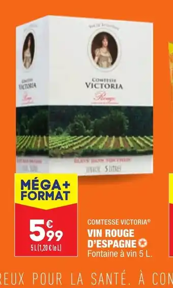 ALDI Vin Rouge d'Espagne offre
