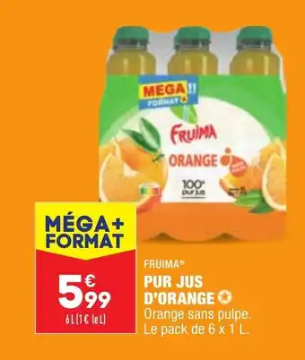 ALDI Fruima Pur Jus d'Orange offre