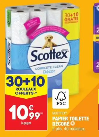 ALDI Scottex Papier Toilette Décore offre