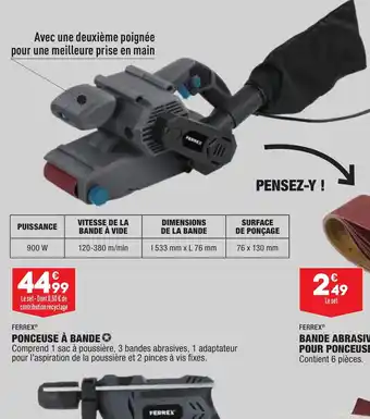 ALDI Ponceuse à Bande offre