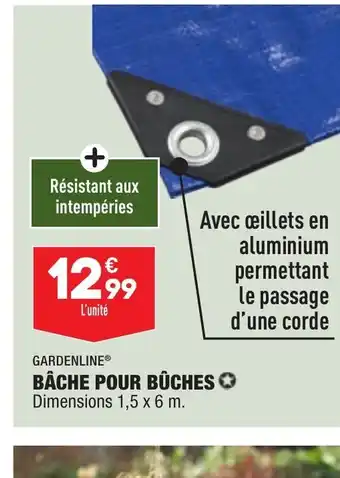 ALDI Bâche Pour Bûches offre