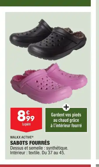 ALDI Sabots Fourrés offre