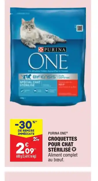 ALDI Purina One Croquettes Pour Chat Stérilisé offre