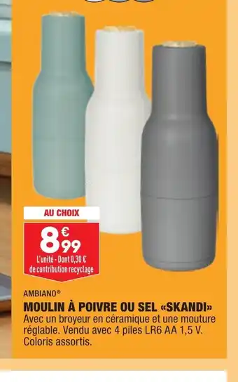 ALDI Moulin à Poivre Ou Sel Skandi offre