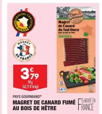 ALDI Magret de Canard Fumé Au Bois de Hêtre offre