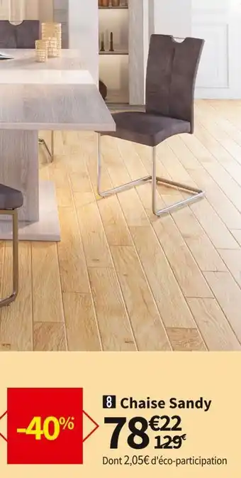 Conforama Chaise sandy offre