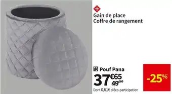 Conforama Pouf pana offre