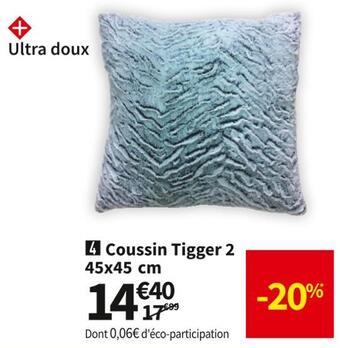 Conforama Coussin tigger 2 45x45 cm offre