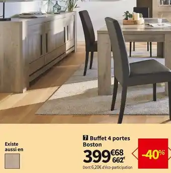 Conforama Buffet 4 portes boston offre