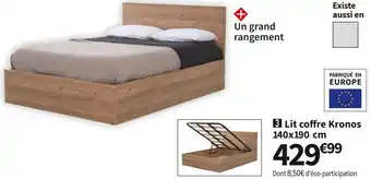 Conforama Lit coffre 140 kronos offre