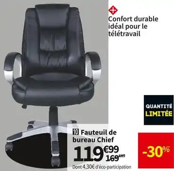 Conforama Fauteuil de bureau chief offre