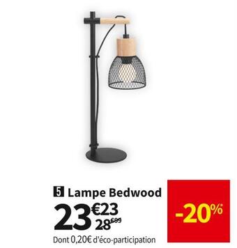 Conforama Lampe bedwood offre