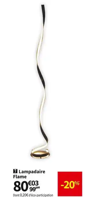 Conforama Lampadaire flame offre