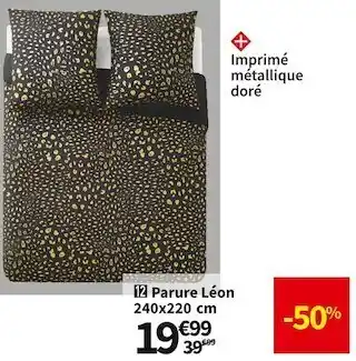 Conforama Parure léon 240x220 cm offre