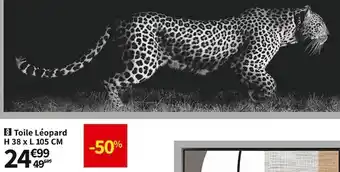 Conforama Toile leopard offre