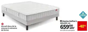Conforama Matelas ressorts ensachés raffiné 2 offre