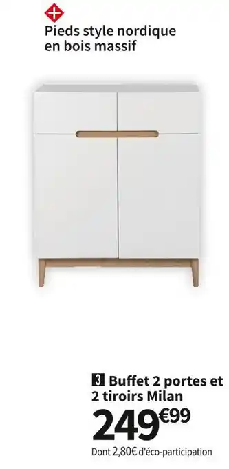 Conforama Petit meuble de rangement milan offre