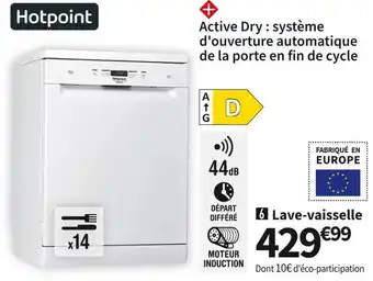 Conforama Hotpoint lave-vaisselle hcfc3b+34w offre
