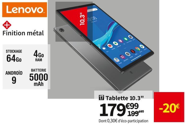 Promo Lenovo tablette 10.3" tab m10 plus chez Conforama
