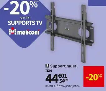 Conforama Meliconi support mural fixe slimstyle 400f offre