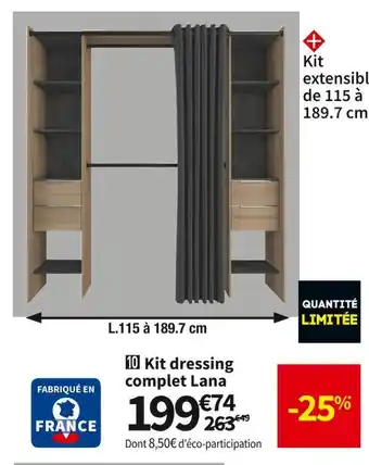 Conforama Dressing complet lana offre
