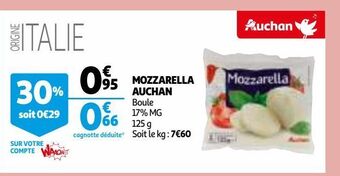 Auchan Mozzarella auchan offre
