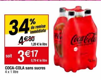 Migros Coca-cola sans sucres offre